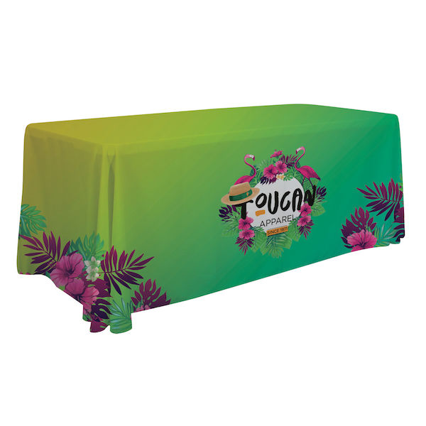 6ft Economy Table Throw Dye-Sublimated Full-Color, Full Bleed